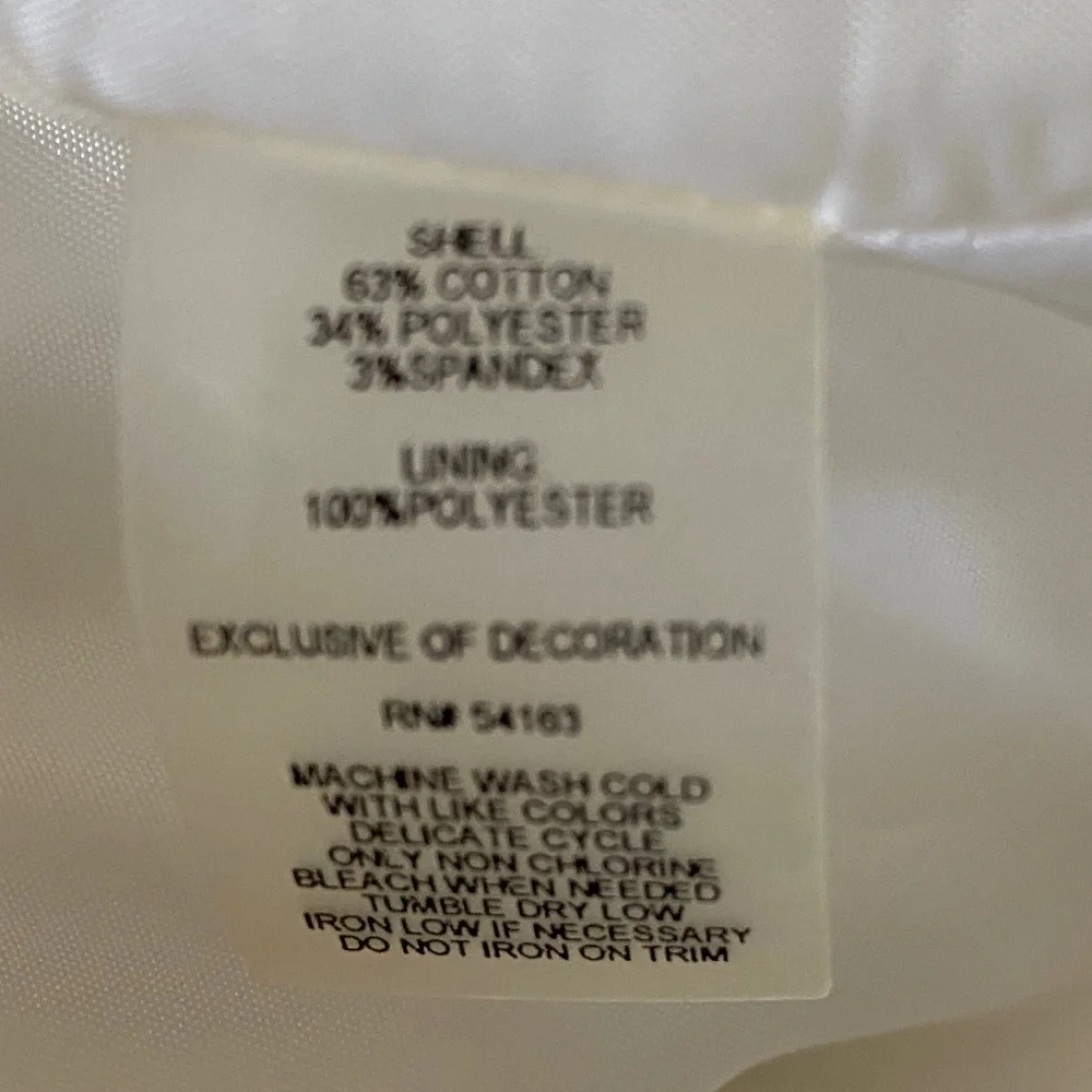 Calvin Klein Off-White Office Skirt Size 8 - Picture 5 of 5